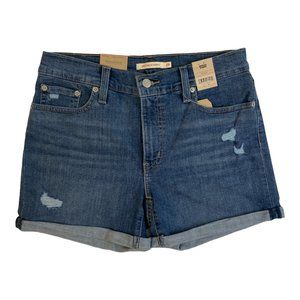 Levi's Mid Length Women's Denim Jeans Shorts Size 34 - Hawaii Ocean